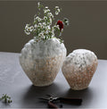 Textured Stone Glass Vase – (25.5-10-20cm)