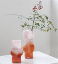 Blush Gradient Glass Vase – Single peice (10-30cm)