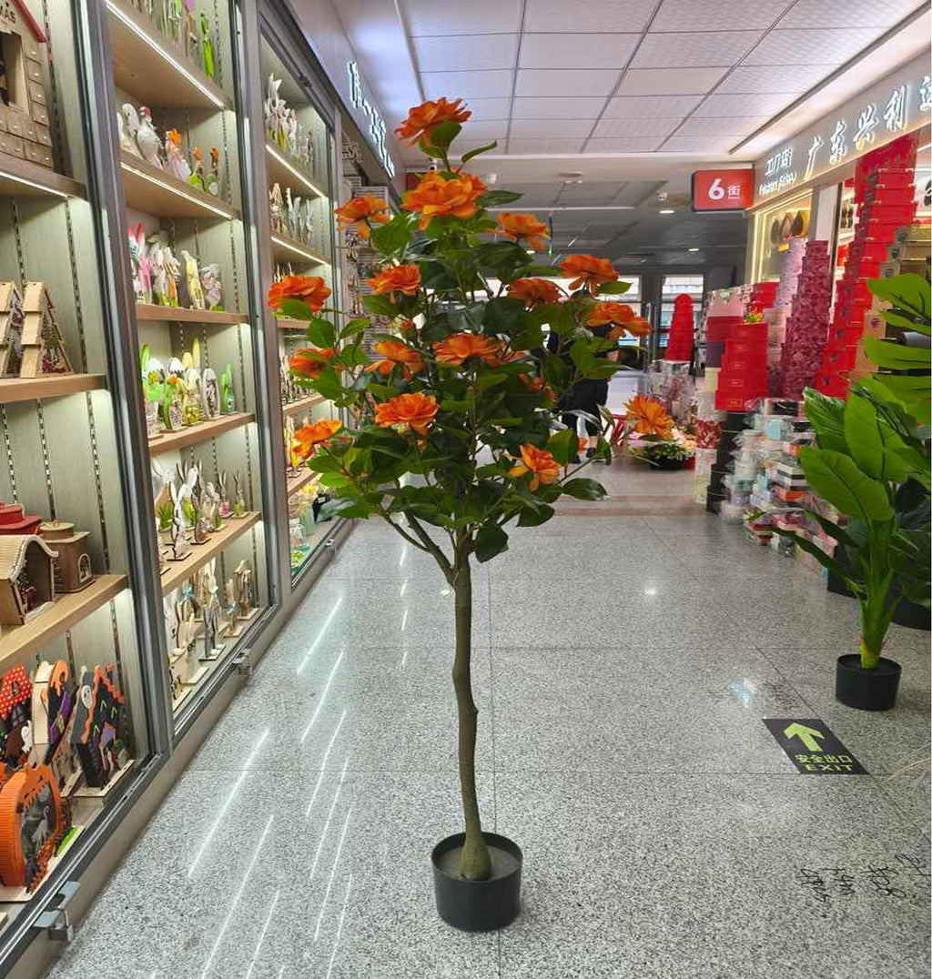 Artificial Orange Blossom Tree – Statement Indoor Plant (1.3m)