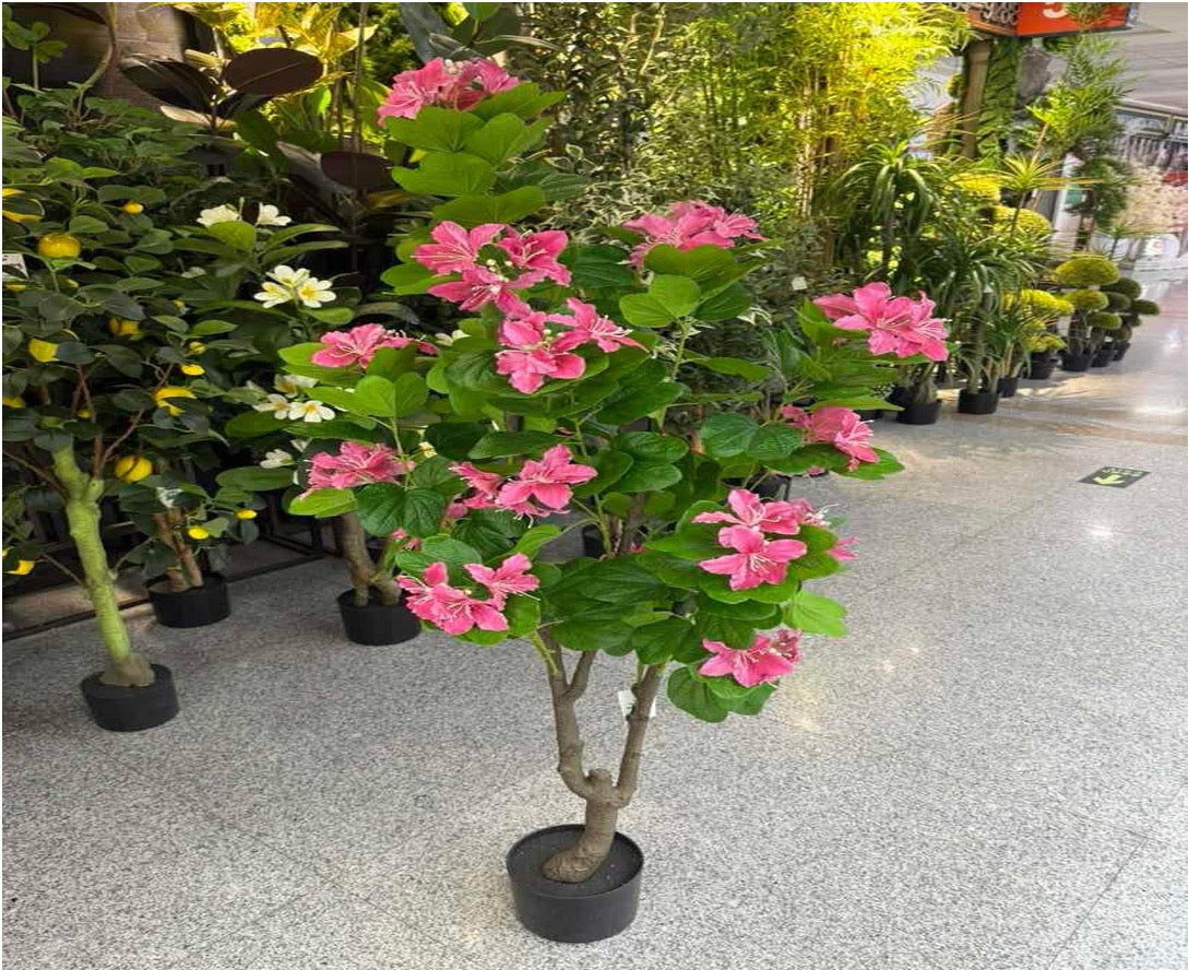Artificial Pink Flowering Tree – Elegant Indoor Decorative Plant (1.5m)
