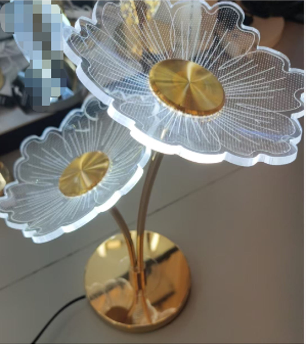 Bloom LED Table Lamp – Dual Floral Design