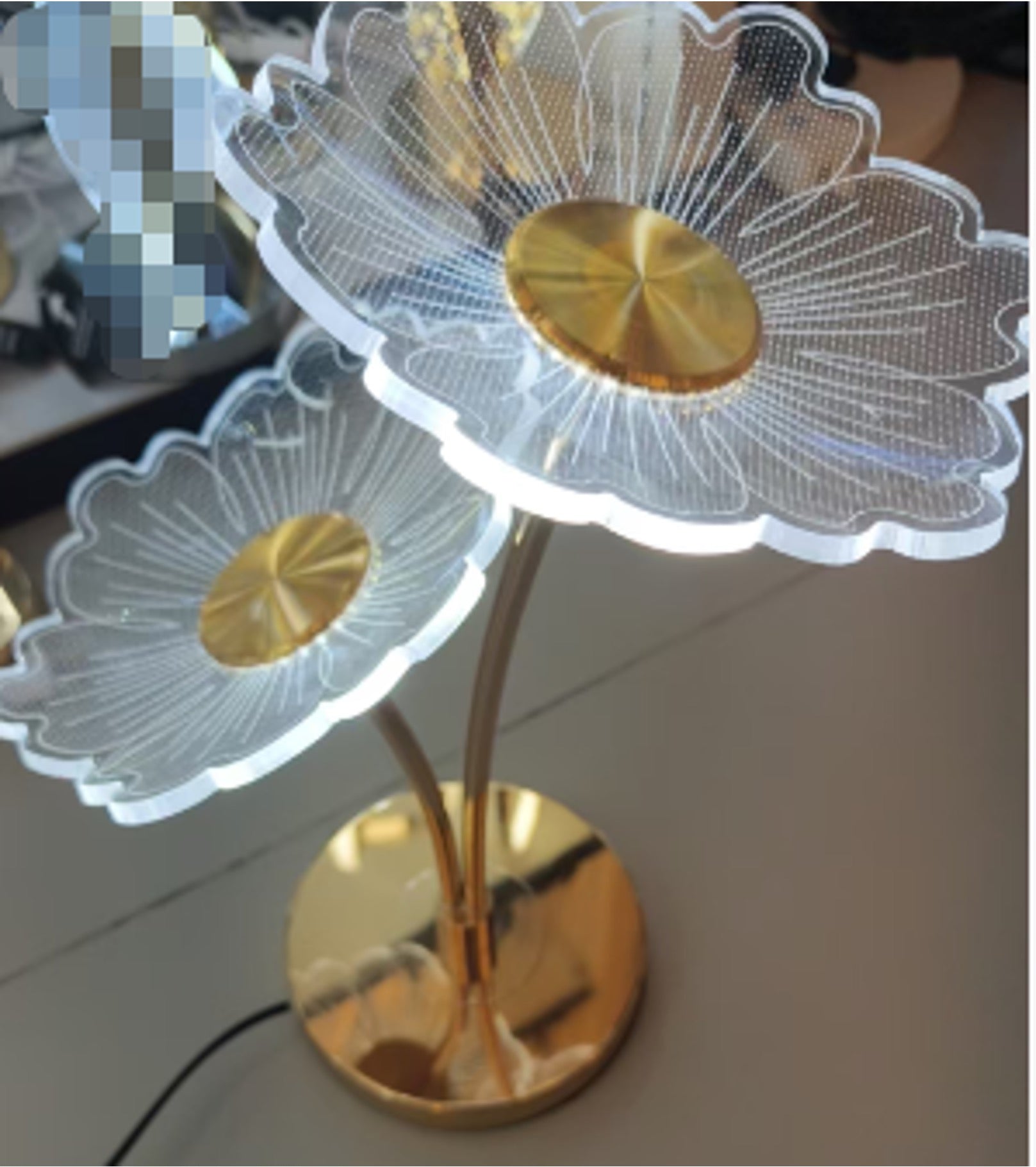 Bloom LED Table Lamp – Dual Floral Design