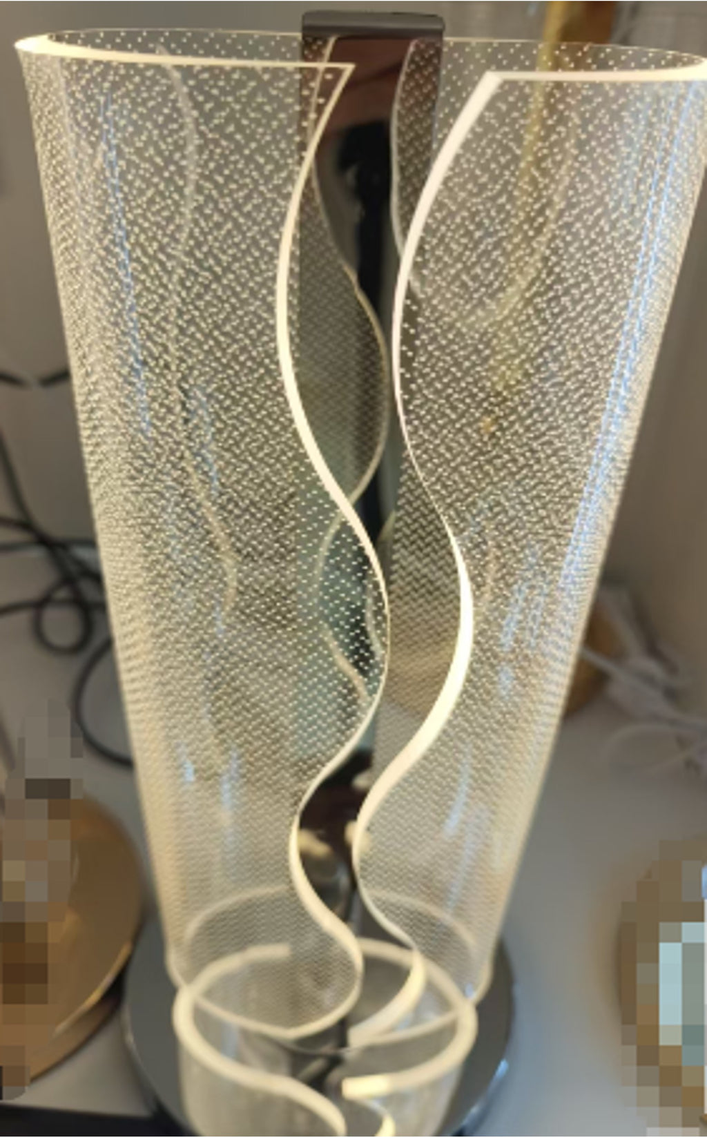 Infinity Glow LED Table Lamp – Modern Spiral Design
