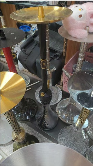 Premium Black & Gold Hookah. ITEM NO: SA-507