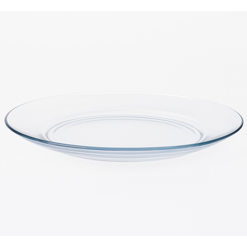 26.5cm Clear Glass Serving Plate. Item No: RC2628GP