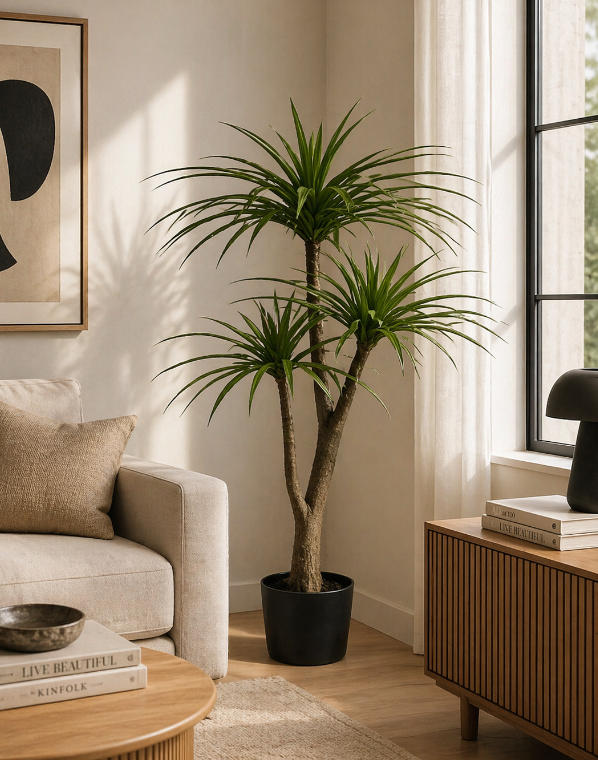 Artificial Tropical Palm Plant – Modern Indoor Greenery (1.3m)