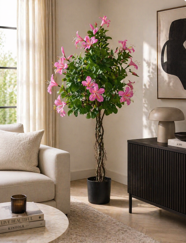 Artificial Pink Blossom Tree – Elegant Floral Statement (1.2m)