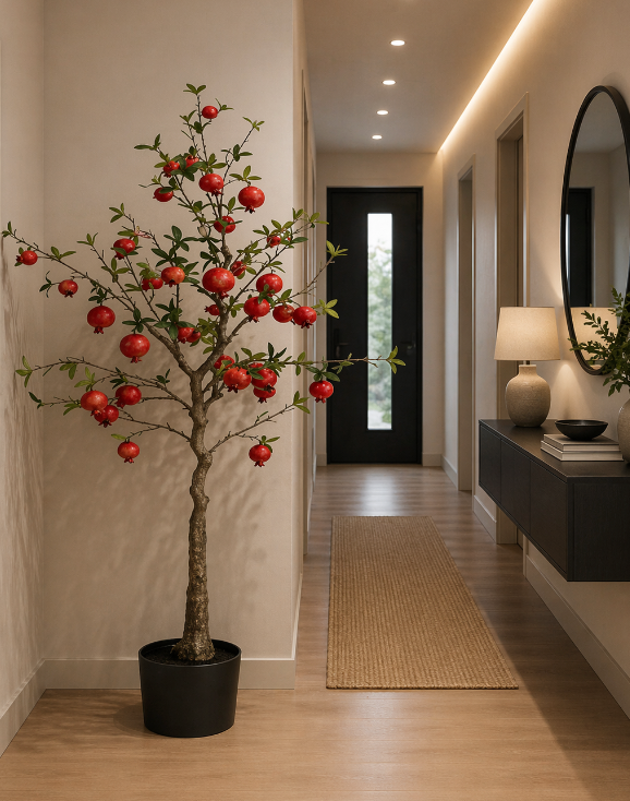 Artificial Pomegranate Tree – Bold Indoor Statement Plant (1.55m)
