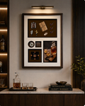 Luxury Gentleman’s Collection Shadow Box Frame – Whiskey & Cigar Wall Art (125-85cm) ITEM NO: SW-004