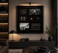 Vintage Motor Heritage Shadow Box Frame – Motorcycle Wall Art (80-80cm). SW-009 BLACK