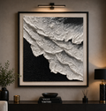 Abstract Textured Canvas Art – Modern Minimalist Wall Frame (40-40cm). ITEM NO: LY-007