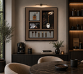 Coffee Culture Wall Art Set – Vintage Barista Collection Frame (80-80cm). ITEM NO: SW-010