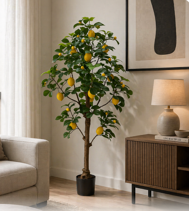 Artificial Lemon Tree – Fresh Indoor Statement Plant (1.5m)