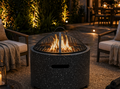 Modern Round Fire Pit – Magnesium Oxide Stone Finish (48-48-34cm) Item No: R18A055