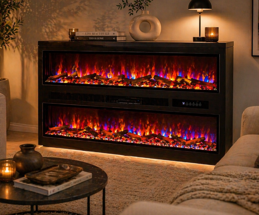DARA Luxe 1250 Smart Electric Fireplace