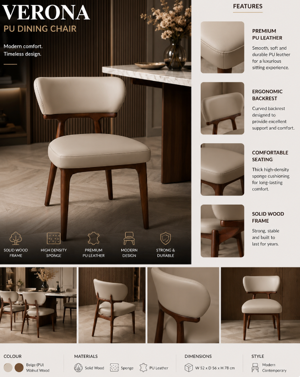 Verona PU Dining Chair