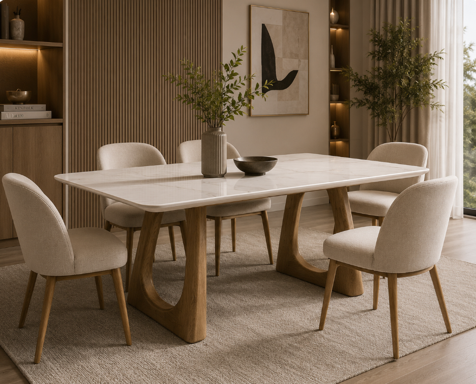 Oslo Marble Dining Table – 160cm