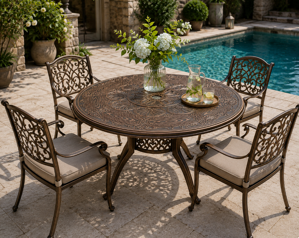 DARA Heritage Outdoor Round Dining Table