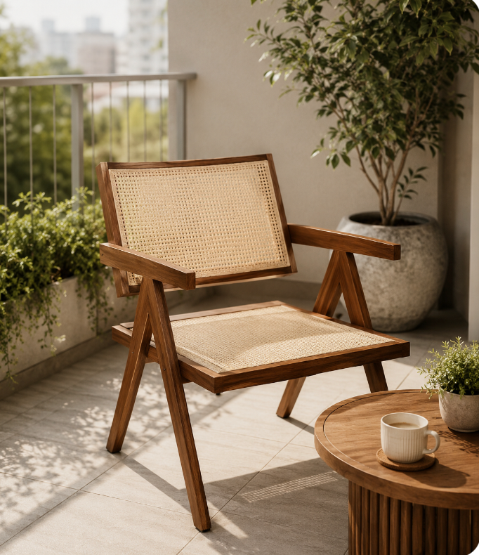 DARA A-Frame Outdoor Dining Chair