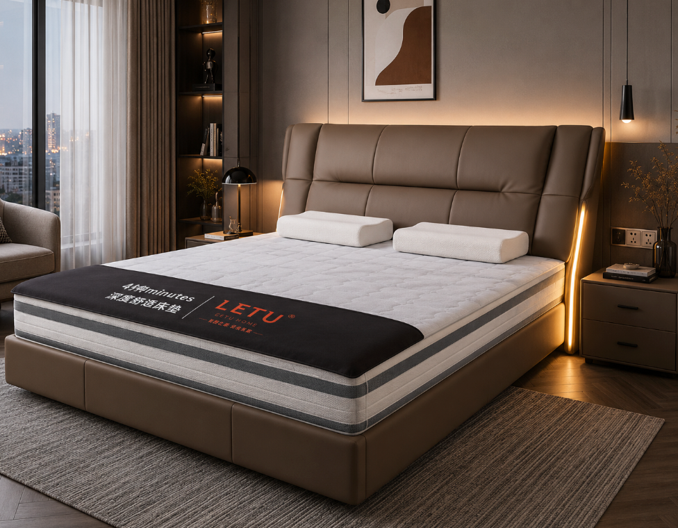 Letu LED Upholstered Bed Frame – 150 x 200 cm