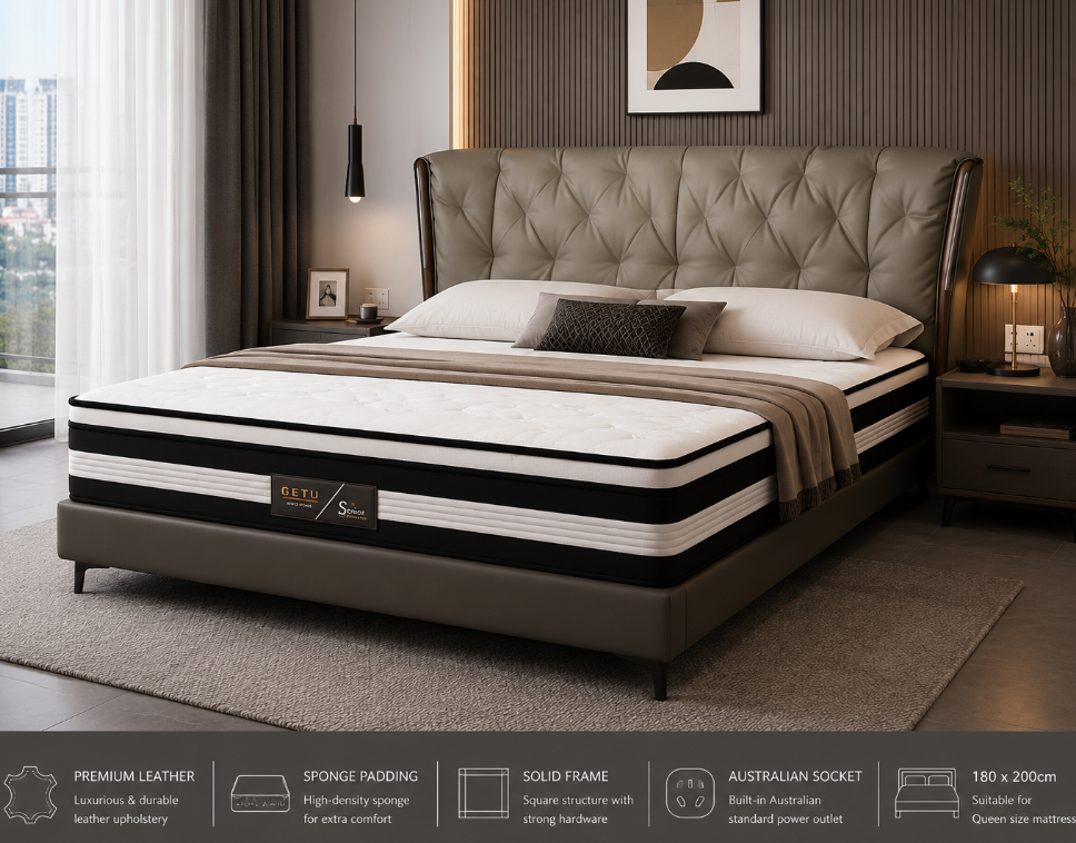 Senior Luxe Upholstered Bed Frame – 180 x 200 cm