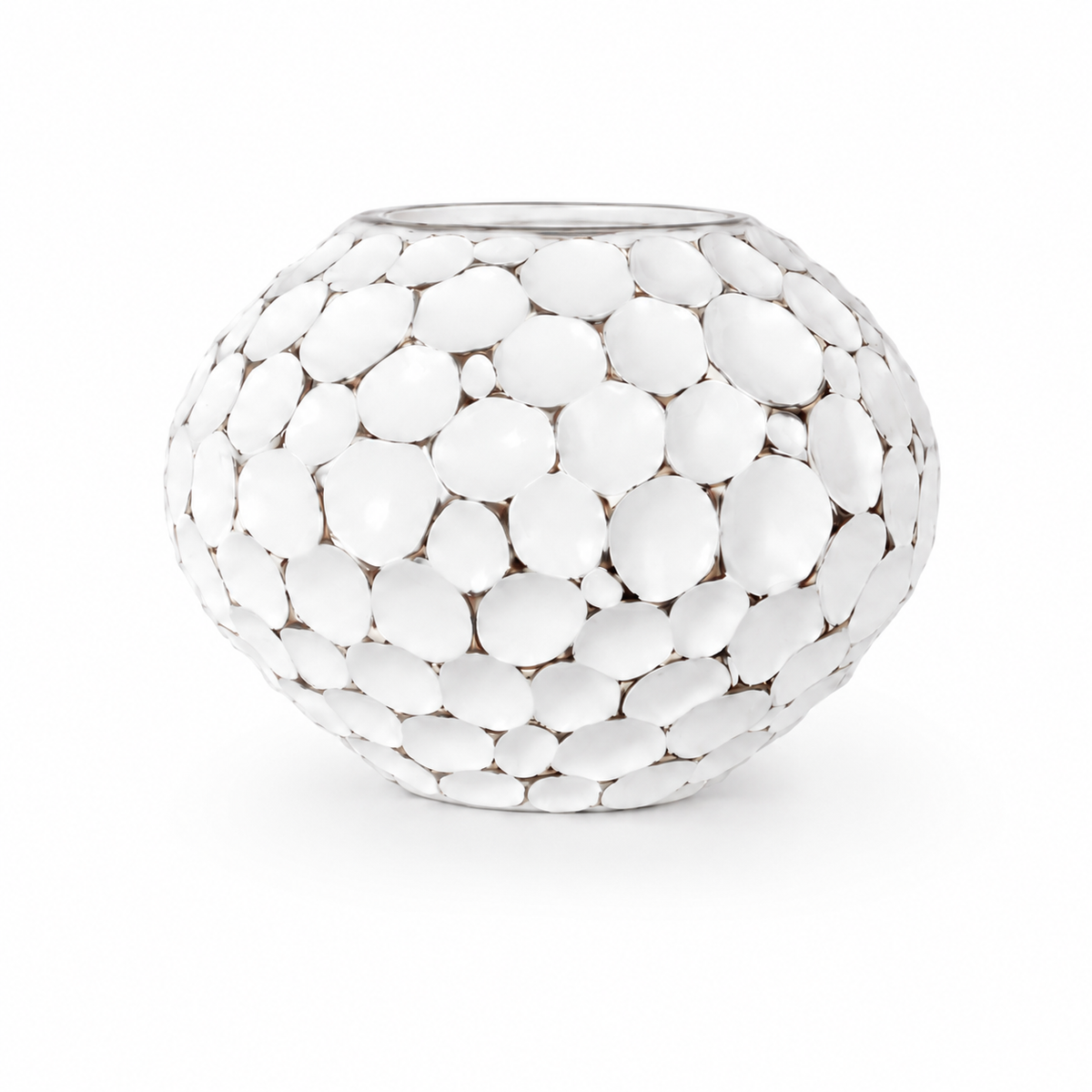 Modern Pebble Resin Planter Pot – Indoor & Outdoor – 23 × 17 cm