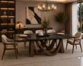 Modern Luxury Marble Dining Table  Size: 200 × 100 cm  Item No: 1903#sy22030