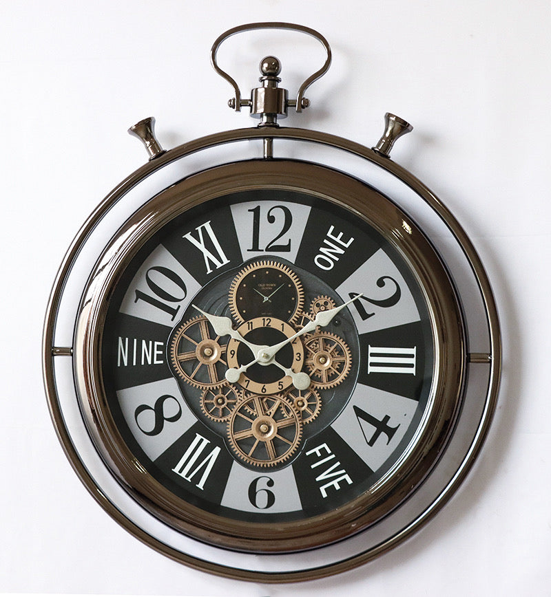 Vintage Skeleton Wall Clock (74-60-7cm)