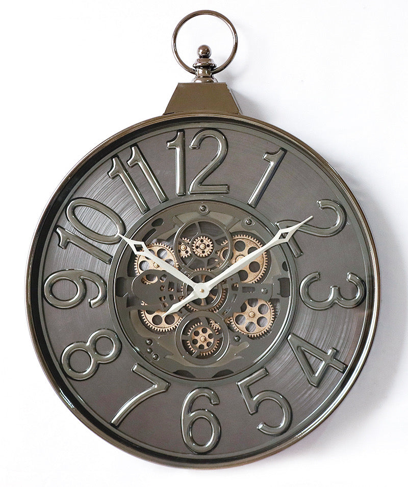 Titan Gear Wall Clock – Industrial Modern Edition (77-57-8cm) Item NO: 75084