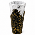 Modern Marble & Gold Resin Planter Pot – 36 × 90 cm
